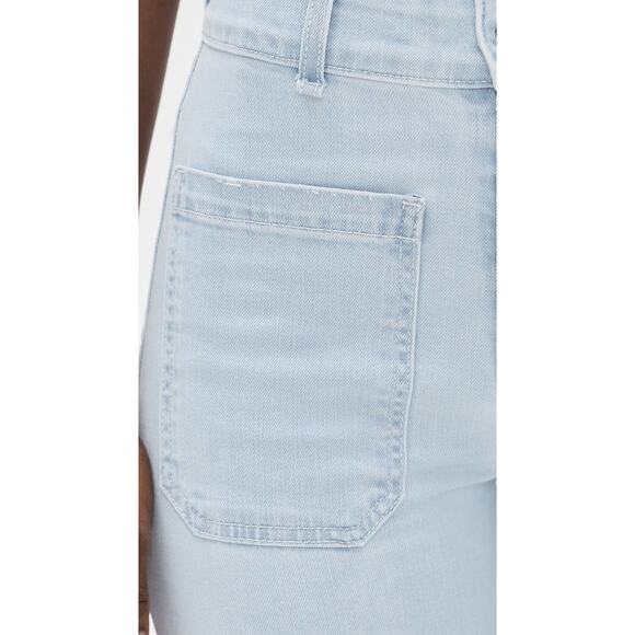 ASKK NY Sailor Pants Light Wash Wide Leg Jeans In Bleachout Blue - Picture 6 of 12